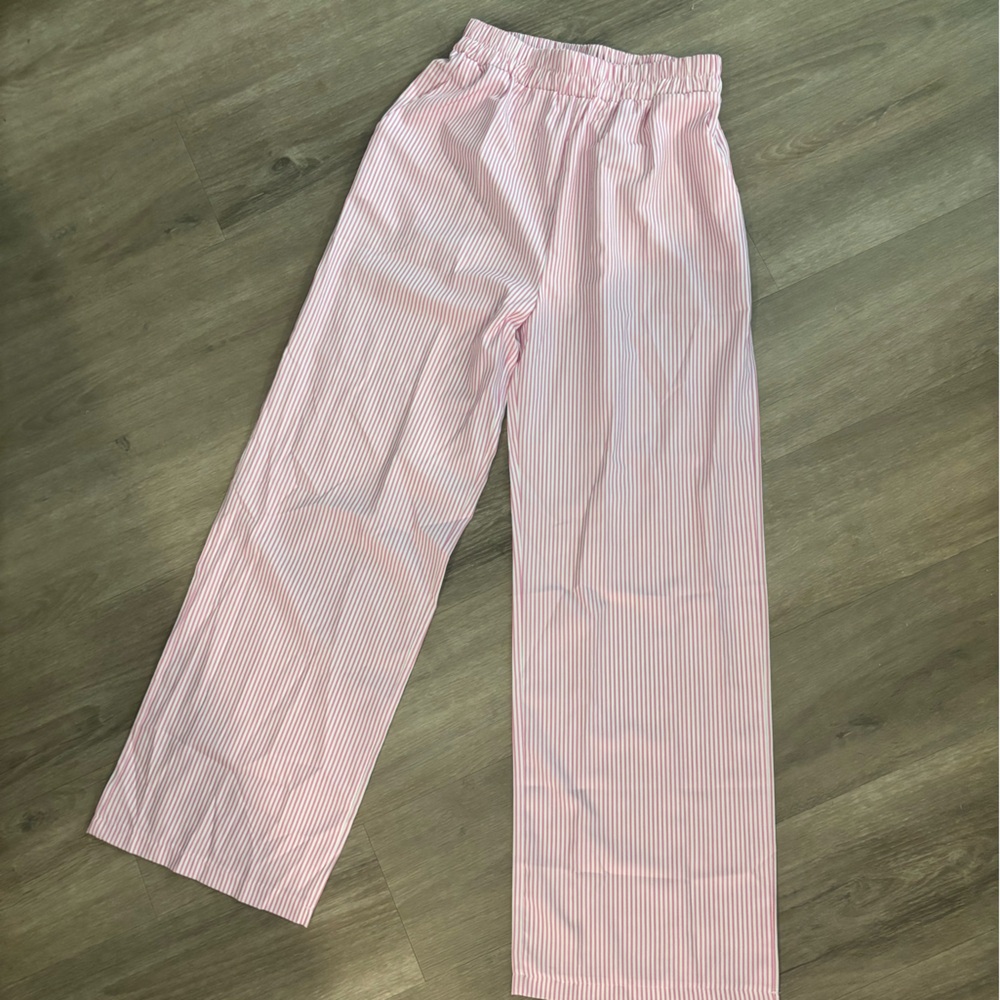 Pink Striped Trousers